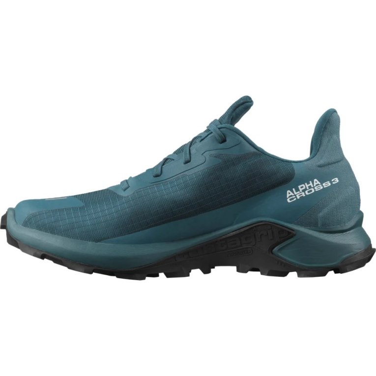 Salomon Alphacross 3 GTX Trailove Bezecke Tenisky Panske Tyrkysové | SK 1PMFWH